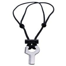 FLINT STEEL FIRE STARTER LIGHTER FERRO ROD NECKLACE Survival Army Bushcraft