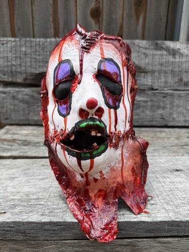Bloody human skin clown - bloody,