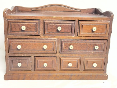 Vintage wooden jewelry storage - vintage,