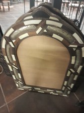 Moroccan arch shaped  resin and silver mirror, no glass H75 x W50cms