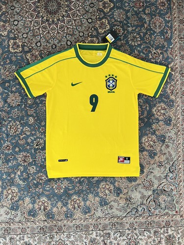 Brazil 1998 home retro shirt - brazil,