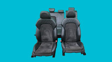 AUDI S4 B8 2010 ESTATE SET OF HALF LEATHER SEATS WITH DOOR CARDS IN BLACK