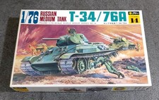 Fujimi 1:76 T34 76A Plastic Model Military Russian Medium Tank Kit WA14 (CS9) 