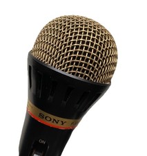 SONY F-V300P MICROPHONE Vintage Sony Dynamic Mic Microphone Working RARE