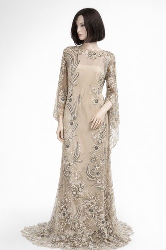 African lace fabric dress - , of