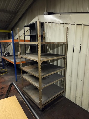 Garage shelving now dismantled - shelving,