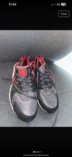 Men’s Black Red And Grey Nike Huaraches Size 8