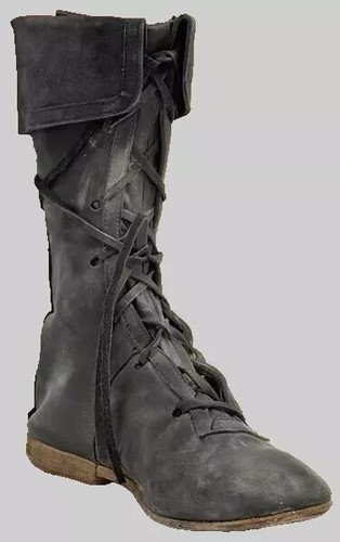 Medieval genuine leather boots - medieval,
