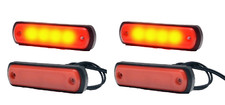 4x Red 12-24VLED Rear Side