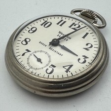 Vintage Westclox Scotty USA Hand-Winding Men Silver Small Second Pocket Watch