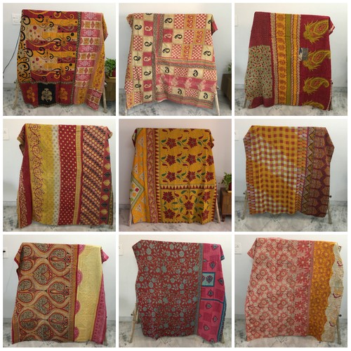 Handmade vintage throw kantha - handmade,