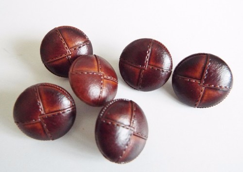 Leather look football dark - look,