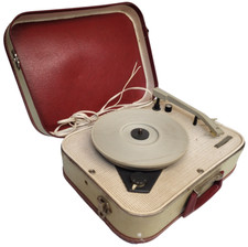 Fidelity HF31 Record Player In Suitcase Portable Vintage Untested Missing Plug