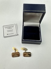 9ct .375 Yellow Gold “CONCORDE” Westminster Cufflinks Available Worldwide