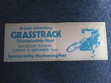 BRITISH SCHOOLBOY GRASSTRACK CHAMPIONSHIP FINAL SMALL POSTER