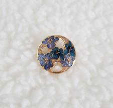 Vintage Fish and Crown Enamel