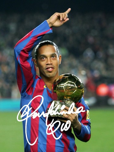 Ronaldinho signed autograph - ronaldinho,