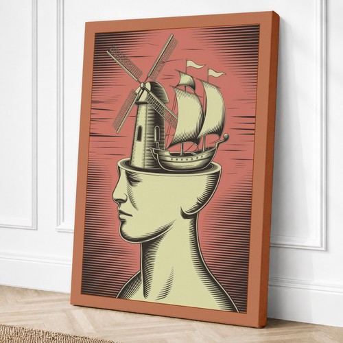 Mind voyage steampunk canvas - mind's,