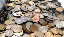 Job Lot Of 1kg Old/ Vintage - English/ British/ UK Coins/ Collection/ Random Dip