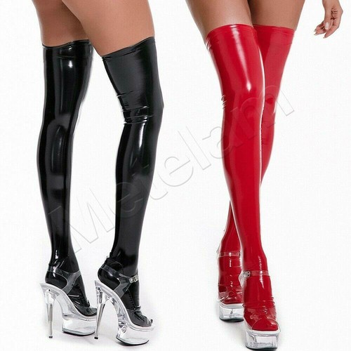 Womens sexy pvc leather wet - womens,