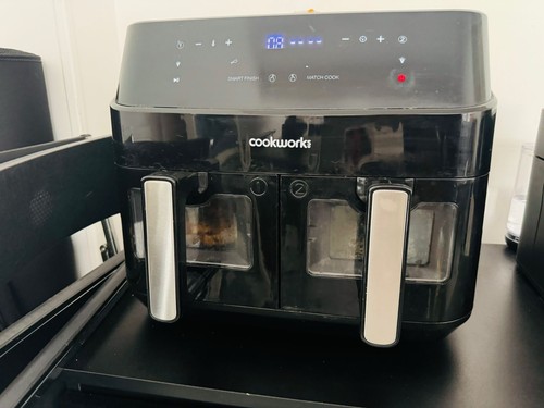 Cookworks dual air fryer - 9l,