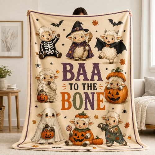 Halloween sheep blanket baa - sheep,
