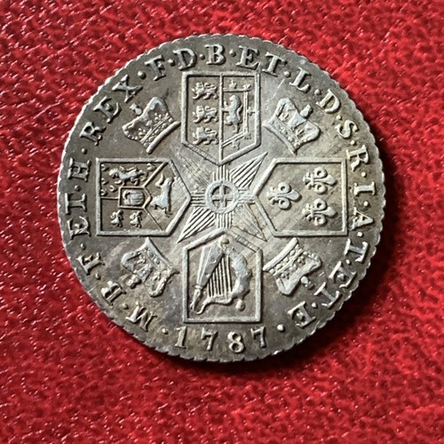 1787 shilling with - 1787, hearts