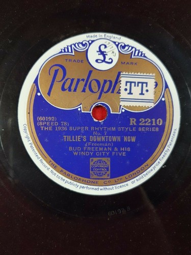 78rpm record bud freeman - bud,