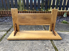 A large hardwood wall shelf, 66 x 20 x 35 cm