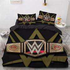 Professional Wrestling WWE Duvet Cover Mens Bedding 01 Quilt Decor/Custom Text