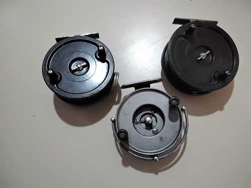 Three vintage fishing reels - three,