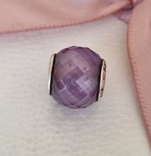 Pandora Purple Petite Facets Glass Charm