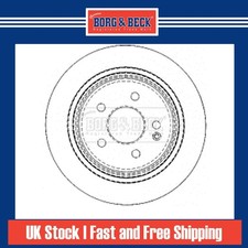 2x Brake Discs Pair Solid For
