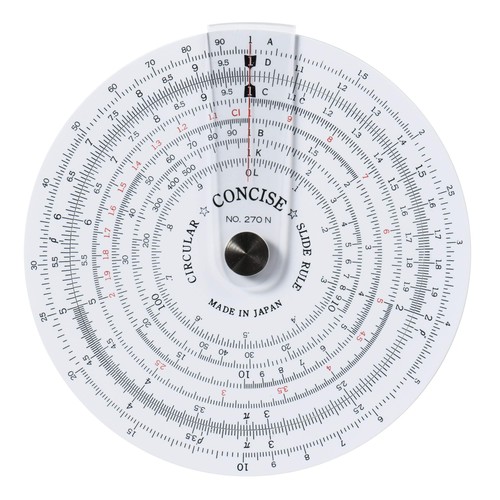 Concise circular slide rule - concise,