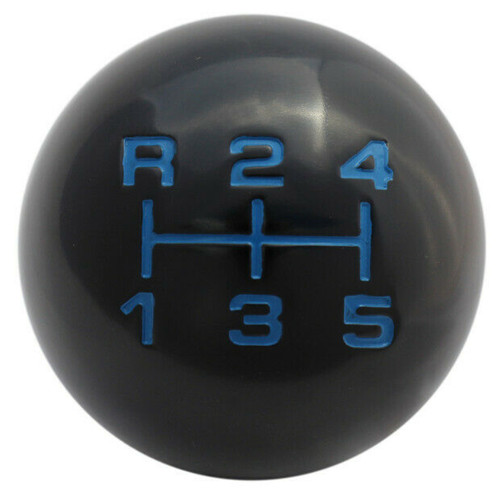 Black round gear shift knob - black, r1
