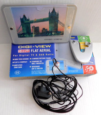 DIGITAL AERIAL - DIGI-VIEW FLAT AERIAL - DIGITAL TV & DAB RADIO