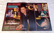 BOY GEORGE 1983 Culture Club Clipping Poster Swedish Music magazine Okej 1980s