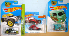 Hot Wheels x3 - VW VOLKSWAGEN - Custom Beetle & Kool Kombi - MIB