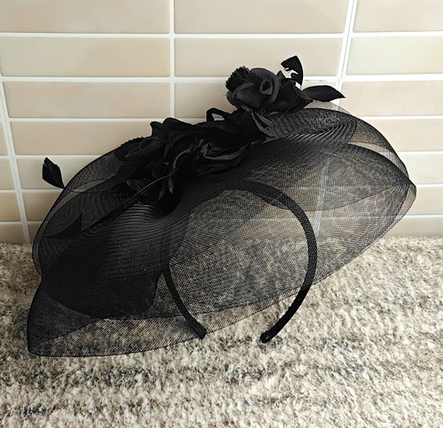 Black mesh feather - mesh, &