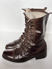 Vintage Military  Style Men’s Boots Genuine leather - Portuguese Made Size 8/42