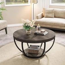 Cocktail Table Round Wooden