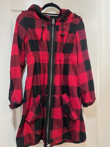 Dakota plaid red jacket sz - bb,