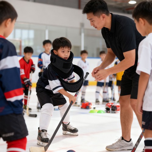Hockey neck guard - guard, comfortable