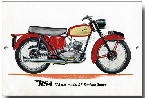 Bsa 175cc model bantam - model, d7