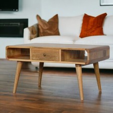 Oak Coffee Table With Drawers
