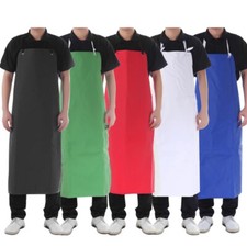 Heavy Duty PVC Waterproof Apron Butchers Adult Kitchen Chef Plastic Full Apron