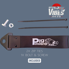 JDM Pig Power Tow Strap | Drift Bumper Hook Racing Style | NextStopVibes UK