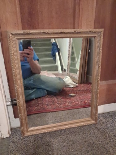 Vintage gilt ornate wall - wall, gold