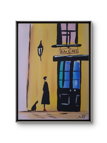 Cats aloud 12x16 - 12x16, art