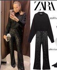 ZARA WOMAN BLACK HIGH WAIST